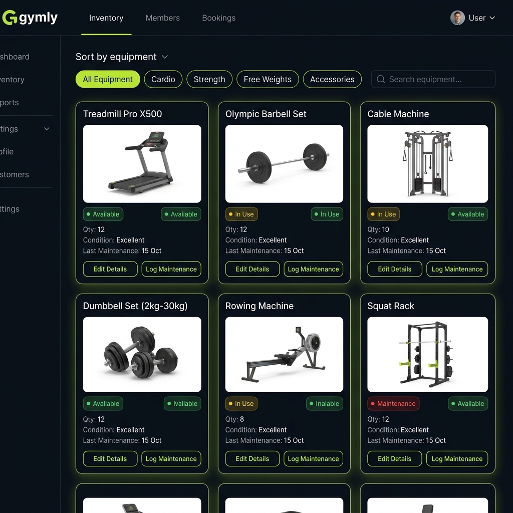 FitTrack Equipment Inventory