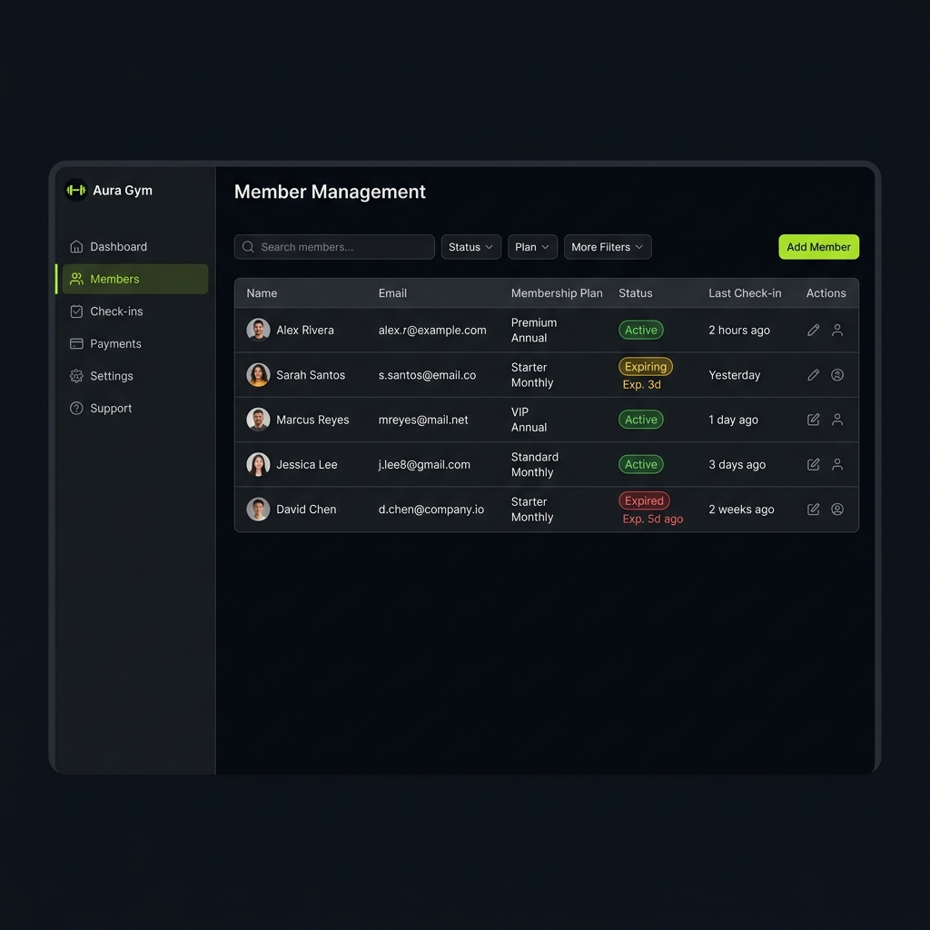 FitTrack Active Member Directory